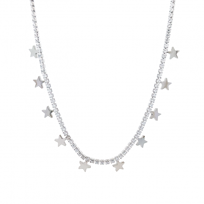 COLLANA CON STELLE E STRASS - 201224168C38