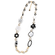 COLLANA LUNGA DI PERLE CON INSERTI IN RESINA - FT24184A841