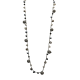 COLLANA LUNGA ARTIGIANALE ALL'UNCINETTO CON CRISTALLI E PALLINE STRASS - HZM24144A278