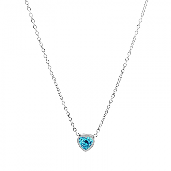 COLLANA GIRACOLLO CON ZIRCONIA A CUORE - JN23424F62