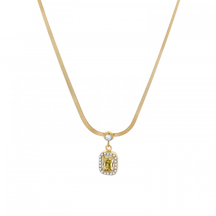 COLLANA SNAKE CON ZIRCONIA - JN2360F69