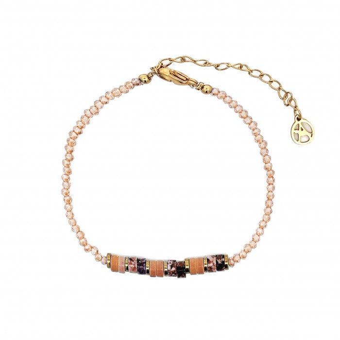 BRACCIALE CON CRISTALLO E PIETRA - MNK2336E960