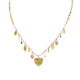 COLLANA IN CRISTALLO CON CHARMS CUORE - NK21124144E97