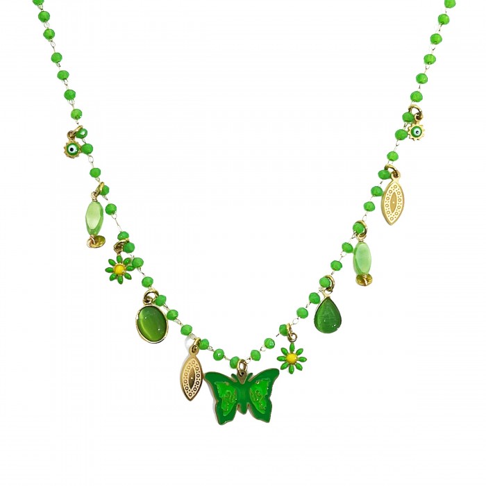 COLLANA CON FARFALLA - NK22135D210