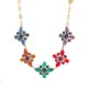 COLLANA CON 5 CRISTALLO FIORE - NK22143D213