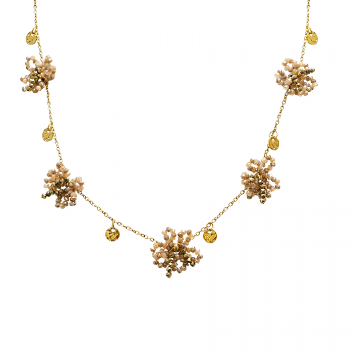 COLLANA CON CRISTALLI A FORMA FIORE - NK22144D129