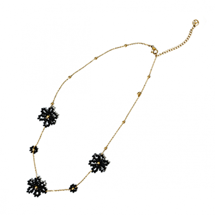 COLLANA CON CRISTALLI A FORMA FIORE - NK22144D135