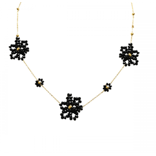 COLLANA CON CRISTALLI A FORMA FIORE - NK22144D135