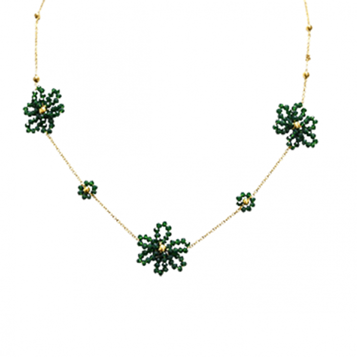 COLLANA CON CRISTALLI A FORMA FIORE - NK22144D135