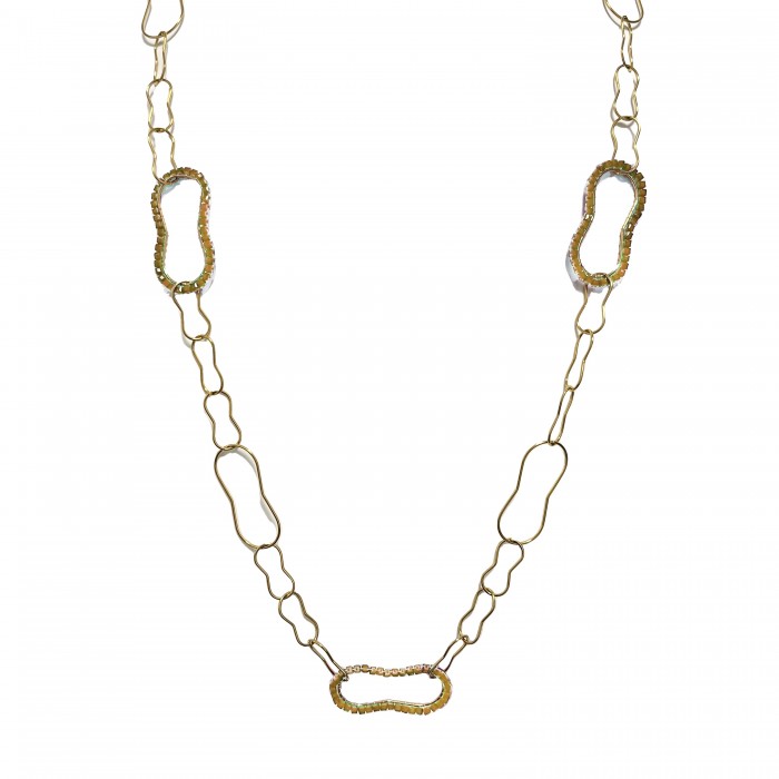 COLLANA LUNGA CON CRISTALLO - OL23184E722