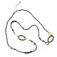 COLLANA LUNGA OVALE CON CRISTALLI - OY24140A424