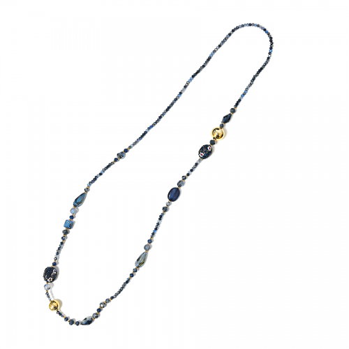 COLLANA LUNGA DI PERLINE CON SFERA - OY24140A426