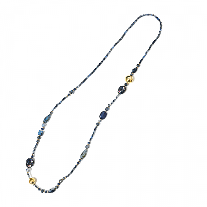 COLLANA LUNGA DI PERLINE CON SFERA - OY24140A426