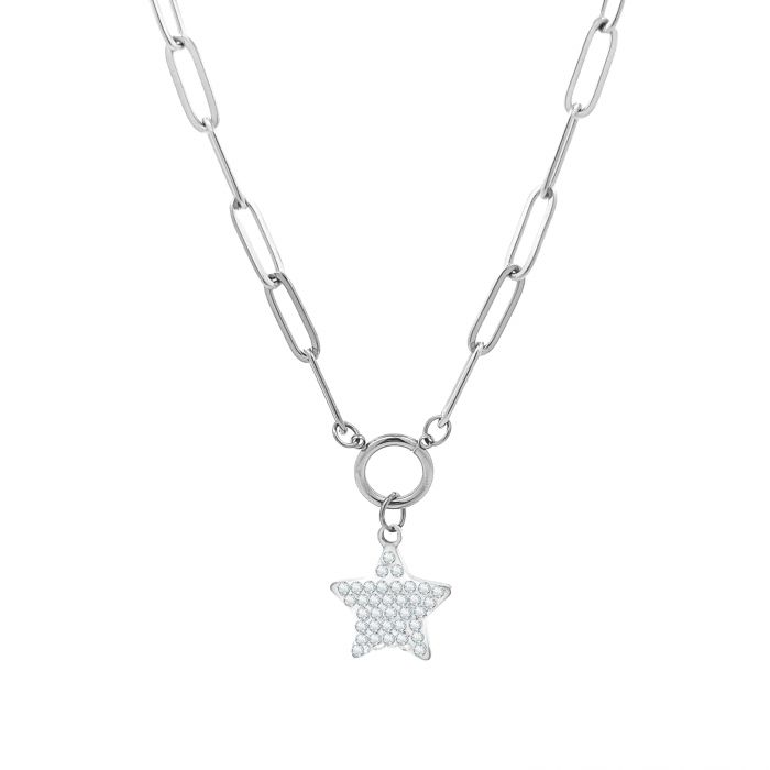 COLLANA A MAGLIA CATENA CON STELLA - PS2010796C21