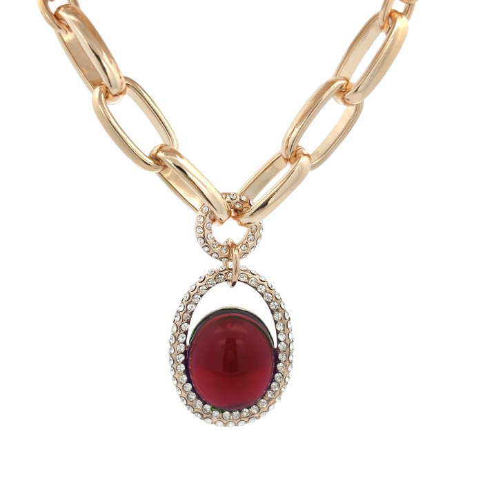 COLLANA LUNGA CON PIETRA - S15642A