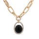 COLLANA LUNGA CON PIETRA - S15642A