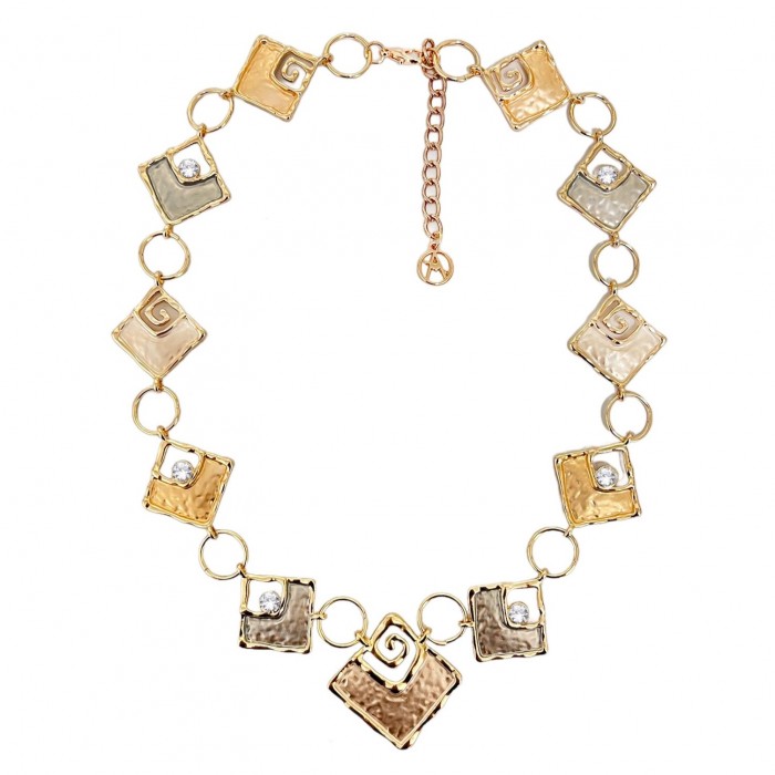 COLLANA QUADRATO CON STRASS  - SW1910281104F9