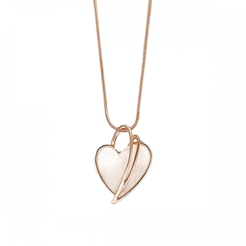 COLLANA CON CIONDOLO DI CUORE SMALTATO - SW20904624B25