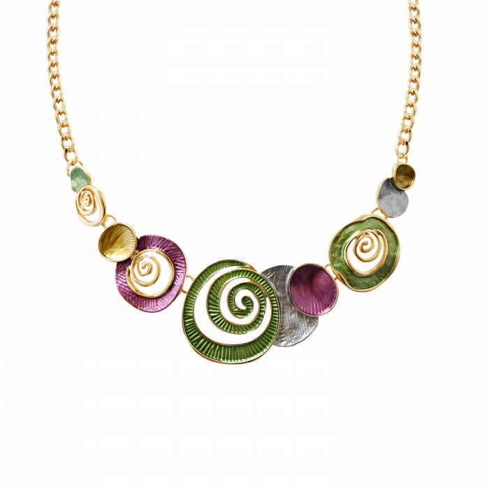 COLLANA CON SPIRALE SMALTATA - SW23864F96