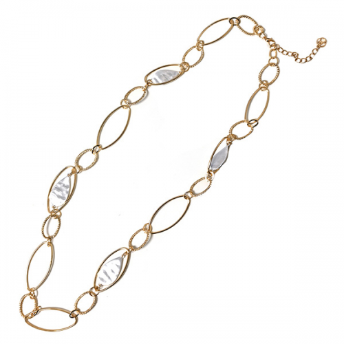 COLLANA LUNGA A CATENA CON INSERTI A GOCCIA - SW24124A600