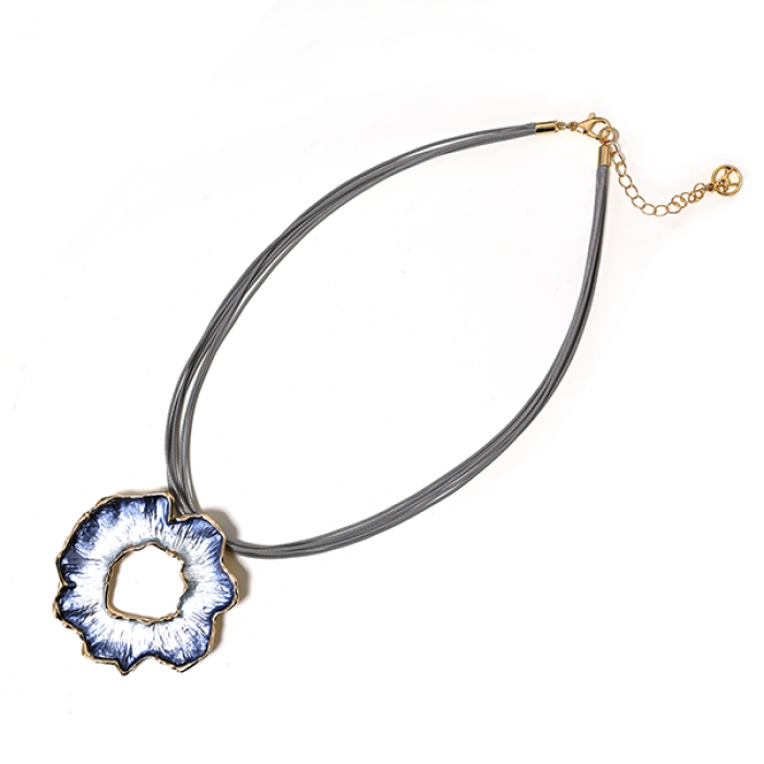 COLLANA MULTIFILO CON PENDENTE FLOREALE CAVO - SW24704A365