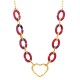 COLLANA IN ACRILICO CON CUORE - WF2388E678