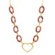 COLLANA IN ACRILICO CON CUORE - WF2388E678