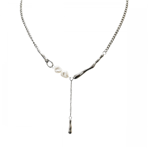 COLLANA A Y CON PERLE - XX25012025C12