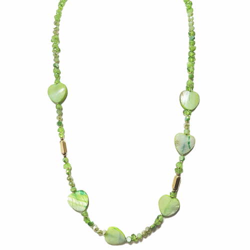 COLLANA LUNGA CON CRISTALLI E CUORI - YNK221184D672