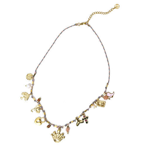 COLLANA FILO CON CHARMS - YNK24168A721