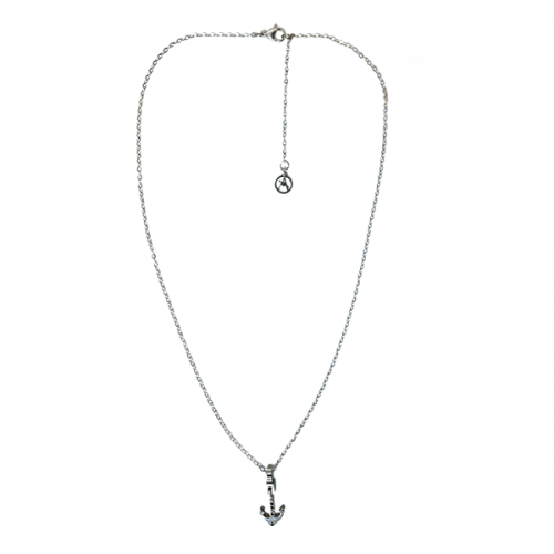 COLLANA UOMO CON CIONDOLO ANCORA CON ZIRCONIA - RD2396E193