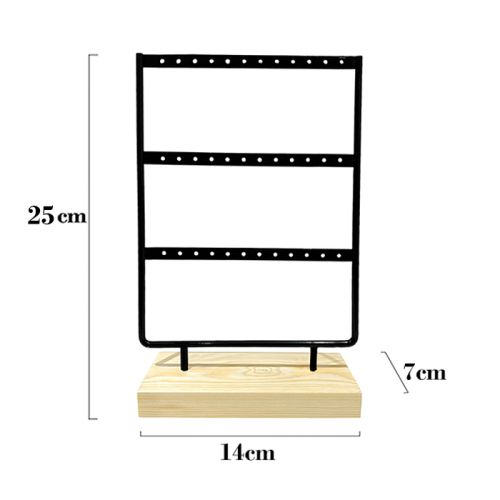 ESPOSITORE PORTA ORECCHINI PICCOLO 3 FILE - ESPP3B