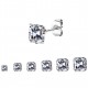 SET DI 48 ORECCHINI CON ZIRCONIA QUADRATI - BG23192F167