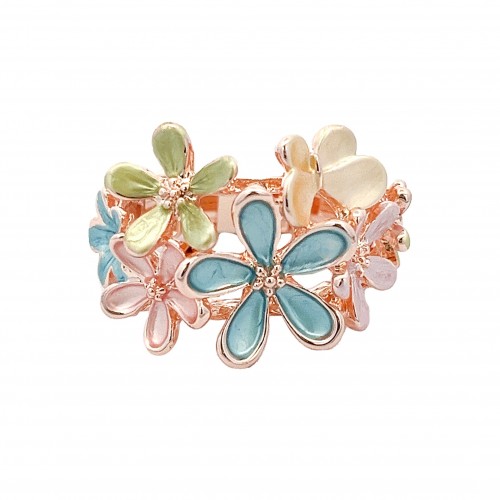 ANELLO ELASTICO FIORI SMALTATO - SW2352E175