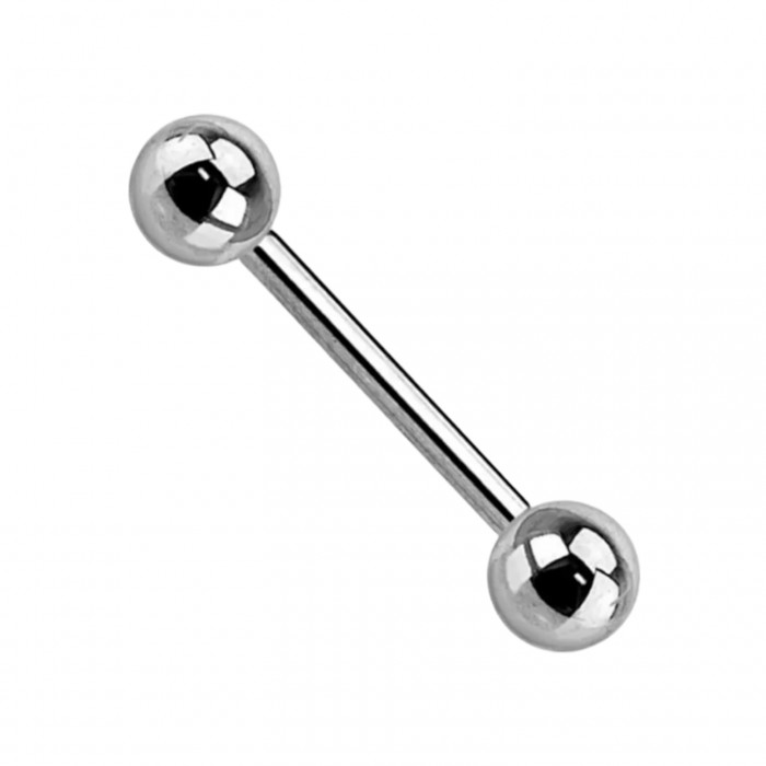 PIERCING BARBELL DRITTO LISCIO -  6621124082846/82853