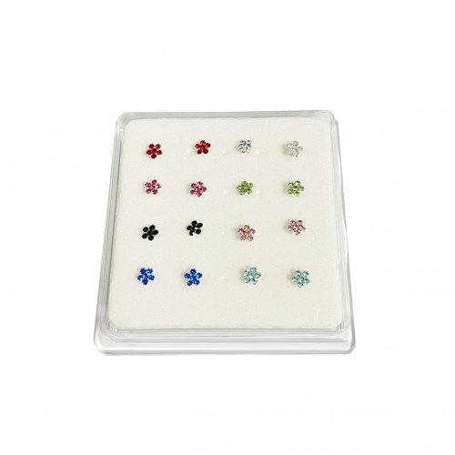 SET DI 16 PIERCING PER NASO CON FIORE - YH20240328