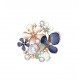 SPILLA FIORE SMALTATO CON STRASS - SW2372E905