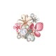 SPILLA FIORE SMALTATO CON STRASS - SW2372E905