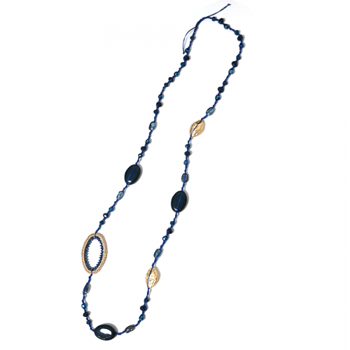 COLLANA LUNGA CORDA REGOLABILE DI PERLINE - HZM24144A277